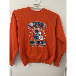 1987 Denver Broncos AFC Champs Superbowl XXII Sweatshirt Vintage Orange